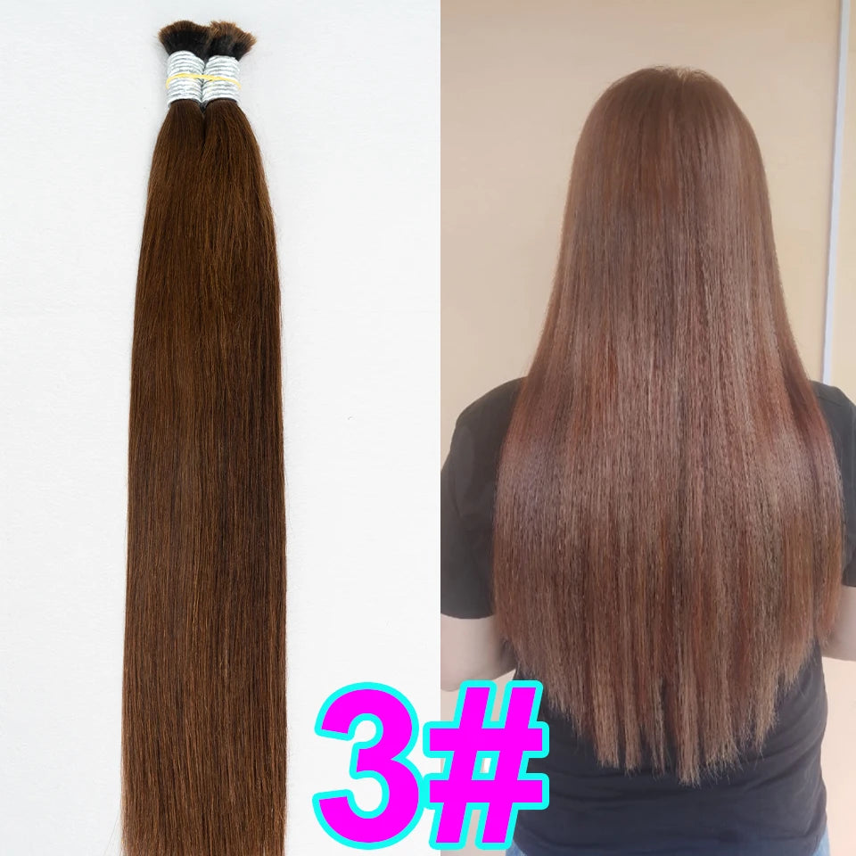 Human Hair Bulk No Weft Virgin Remy Hair Vietnamese Hair Straight Hair Bulk Real Natural Hair No Weft For Braiding Wholesale