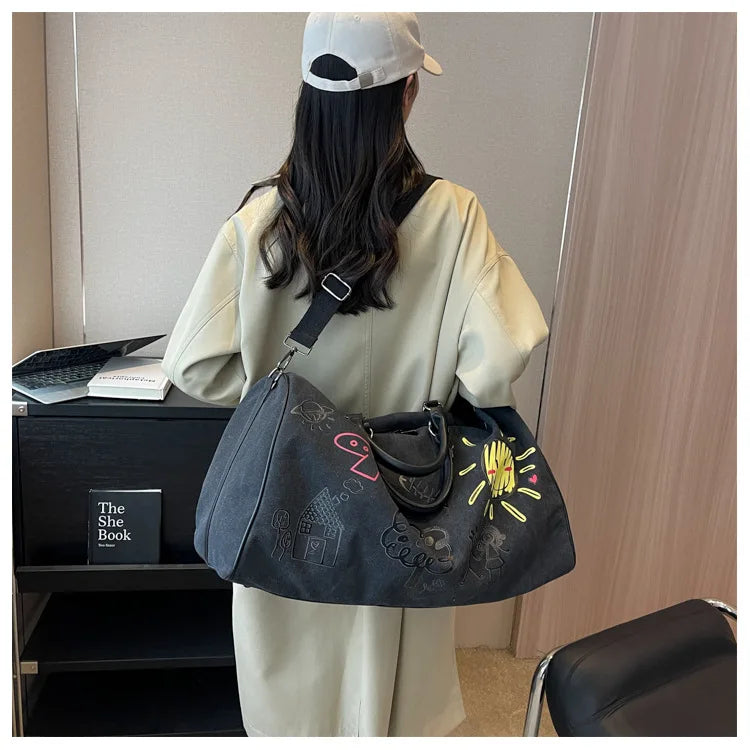 Large Capacity Travel Bag Fitness Handbag Crossbody Bag for Women Duffle Bag Carry on Luggage Bolso Marca Lujo Сумка Женская Sac