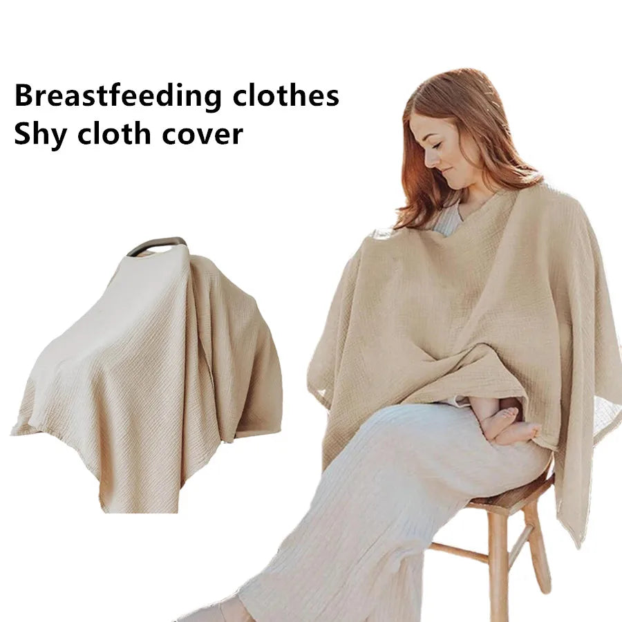 Breastfeeding cloth, nursing cloth, milk covering, cotton cloth cover for outdoor use, light blocking, feeding cover