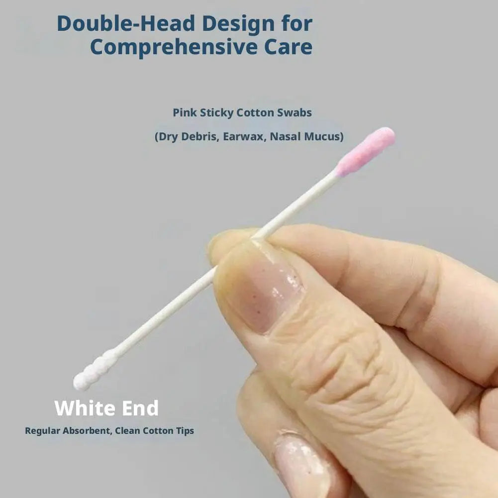 Sticks Cotton 50PCS Organic Baby Cotton Swabs Paper Buds for Baby Ear Nose Clean Ultra Safe Hypo-allergenic Biodegradable