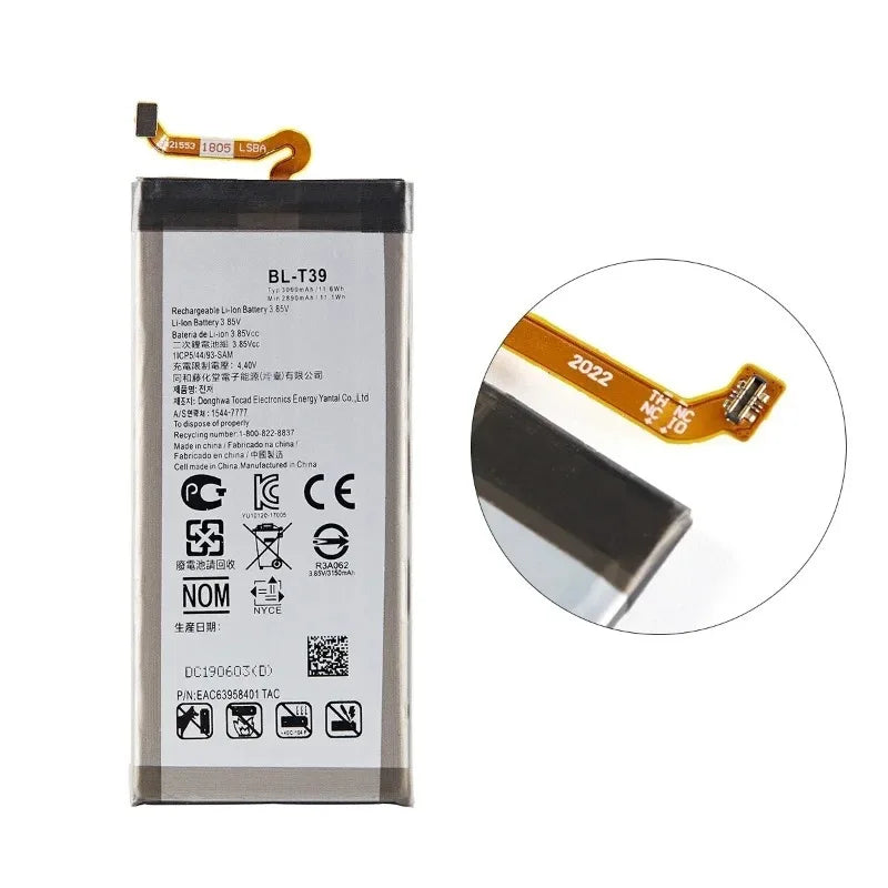 In Stock New BL-T39 3000mAh 3.85V Mobile Phone Battery For LG G7 G7+ G7 ThinQ LM G710 ThinQ G710 Q7+ LMQ610 + Free Tools