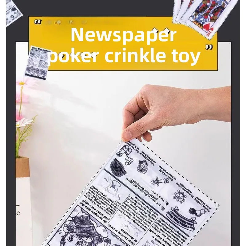 2026 New Pet Dog Sound Toys, Bite-resistant, Self-lifting Boredom Artifact, Sound Newspaper, J, Q, K, Sound Paper Toy Supplies.