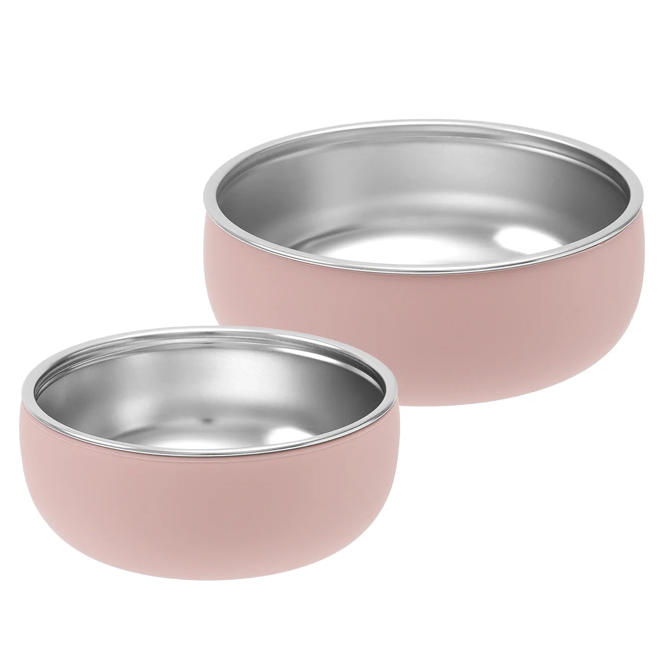2PCS Baby Feeding Set Stainless Steel Silicone Detachable Bowl Heat Resistant Food Dishes Plate BPA Free Children's Tableware