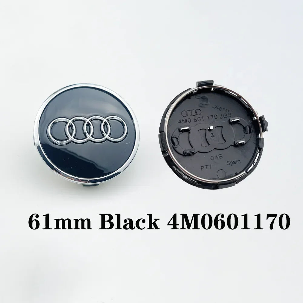 4pcs 60mm 61mm 68 69mm Car Styling Wheel Center Cap Hub Covers Badge 4B0601170 For Audi A3 A4 A5 A6 A7 A8 S4 S6 Car Accessories