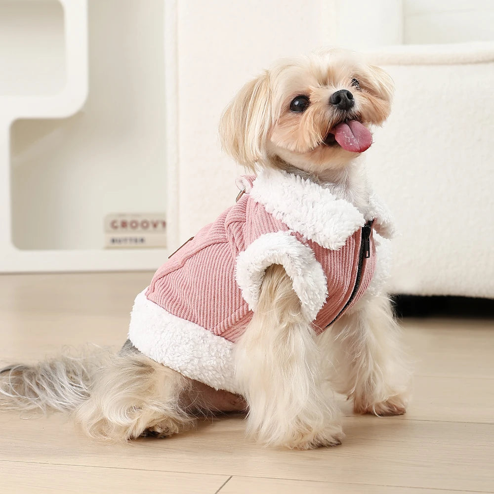 Pet Dog Jacket Coat For Small Medium Dogs Cats Winter Warm Fleece Puppy Clothes Windproof Cat Clothing Chihuahua Bulldog Outfits