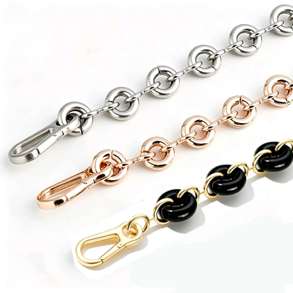 New Women Replaceable Alloy Bag Chain Strap Detachable Purse Handbag Bag Straps Resin Crossbody DlY Shoulder Bag Accessories