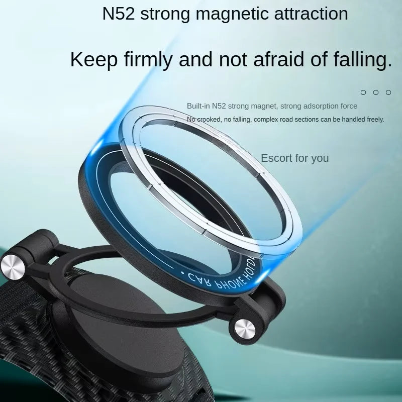 2026 NEW Magnetic Phone Holder for Live Streaming, 360° Rotatable Foldable Phone Stand with Wrist & Arm Strap, Universal Mobile