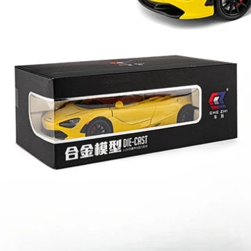1:24 McLaren 720S Racing Car Model Diecast Metal Sports Car Model Simulation Sound And Light Collection Childrens Toy Gift