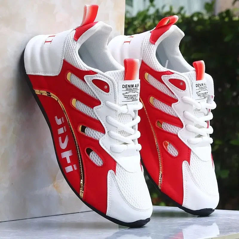 Luxury Men's Sneakers High Quality Leather Casual Shoes for Men Fashion All-match Sport Shoes Platform Comfor Men Running Shoes
