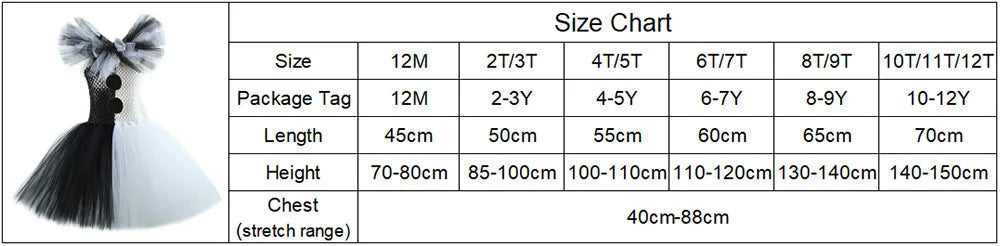 Girls Halloween Clown Costume Dress Kids Black White Scary Clown Dress with Hat Socks Gloves Set Carnival Cosplay Party Outfit
