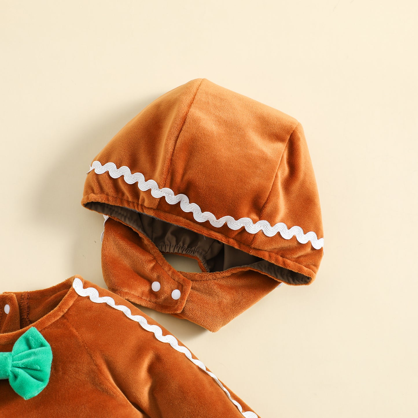 ma&baby 0-24M Christmas Baby Romper Newborn Infant Boy Girl Gingerbread Man Costumes + Hat Long Sleeve Jumpsuit Xmas Clothing