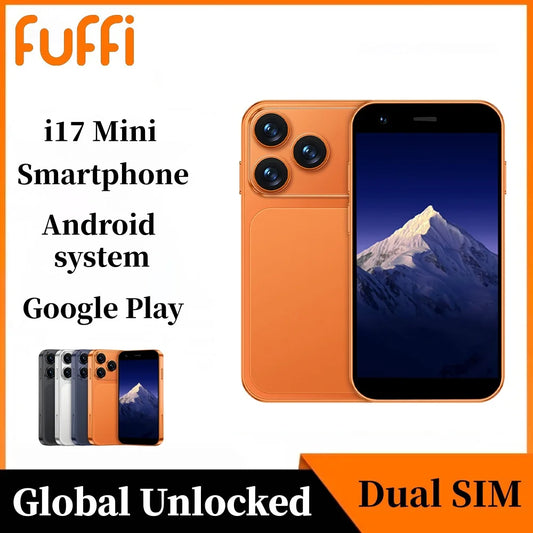 FUFFI I17 Mini Smartphone Android Phone Face ID Portable 8.1 Mini Celulare 3.0 Inch HD 2GB RAM 16GB ROM 900mAh Battery Cellphone