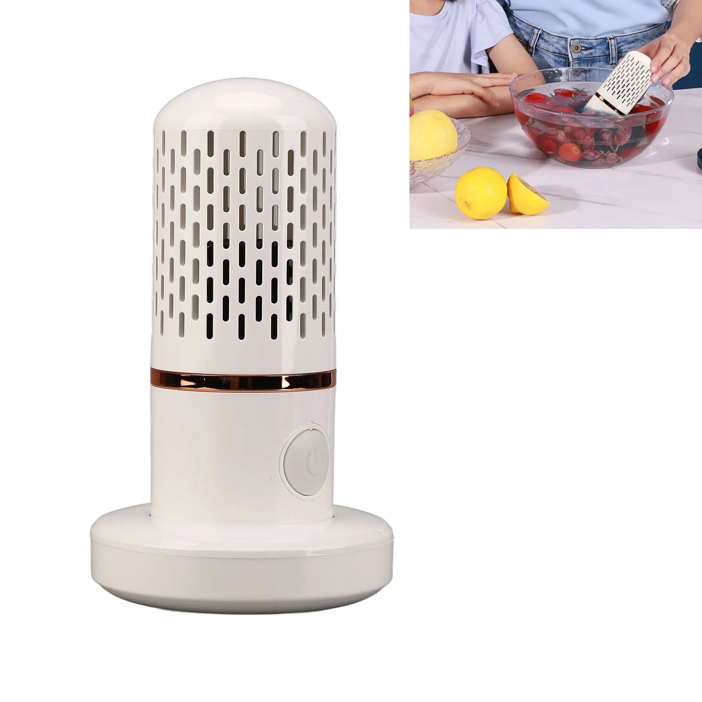 Vegetable Washing Machine Multifunction Wireless USB Charging Auto Capsule Fruit Purifier for Kitchen Vegetable Washing Machine