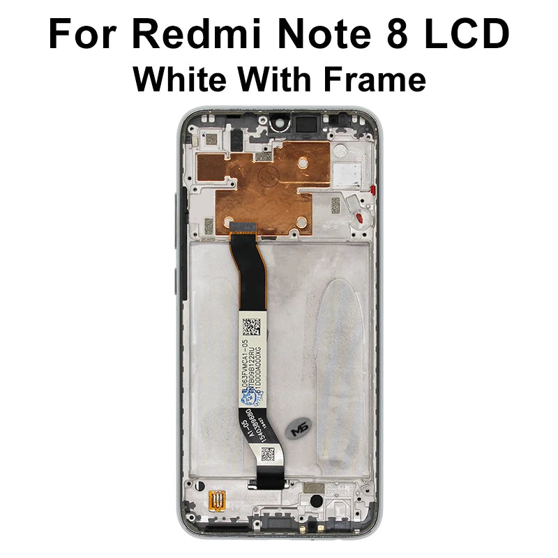 AAA Super IPS For Xiaomi Redmi Note 8 Pro M1906G7I Display With Frame Digitizer LCD Replacement Pantalla For Redmi Note 8 LCD