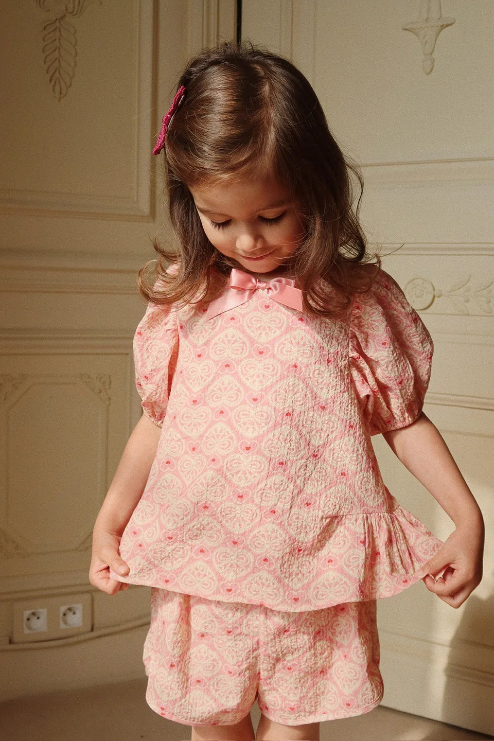2026 KS Summer New Baby Girls Bow Princess Dresses Kids Cotton Clothes Girls T Shirts Shorts Suits Children Party Dress Vestido