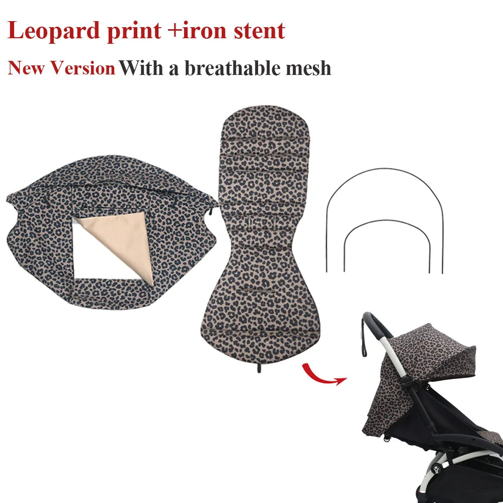 175° Stroller Hood&Seat Liner For Babyzen Yoyo Canopy Cover Cushion Fit YOYO2/YOYA Pram Sunshade 1:1 Fabric Stroller Accessories