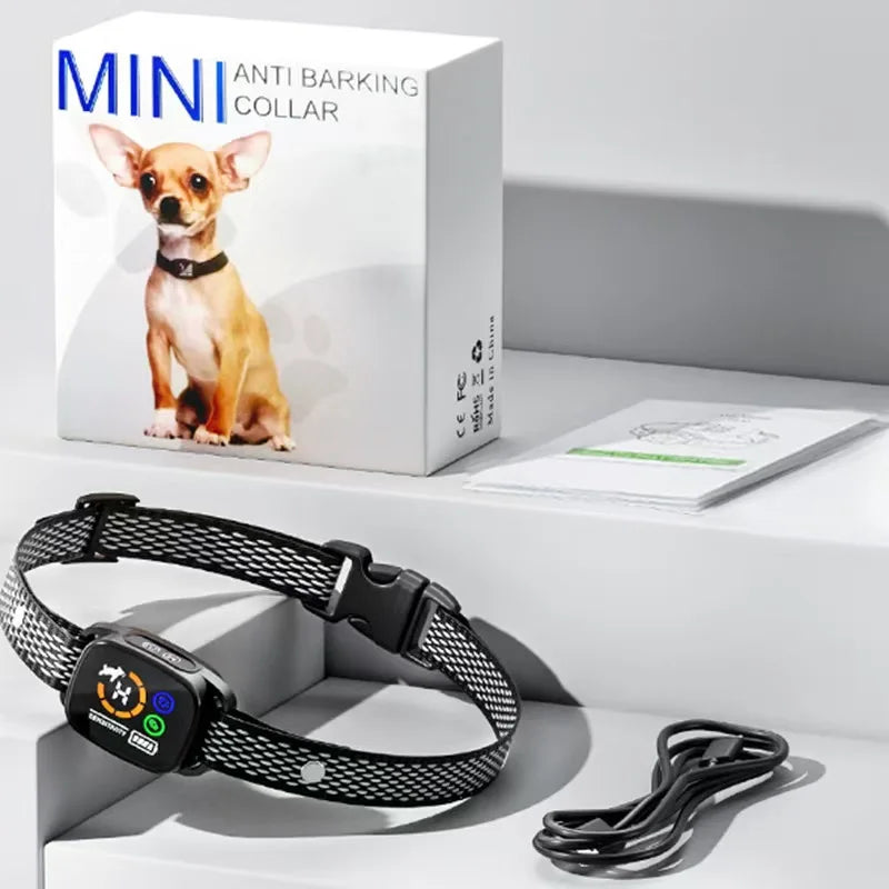 Anti Bark Collar, Dog Training, Vibration Shock Collar, Smart Color Screen