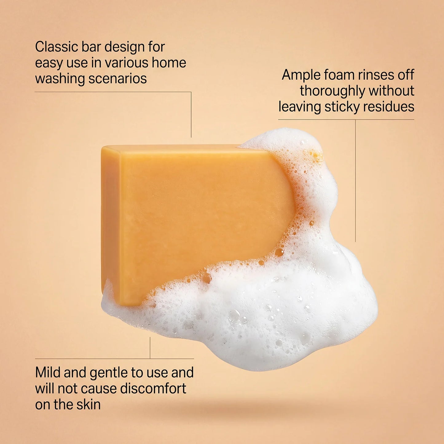 Persimmon Soap Bar Deep Cleanse Pores Remove Body Excess Oil Refreshing Skin Lasting Moisturizing Fruity Aroma Bathing Spa Soap