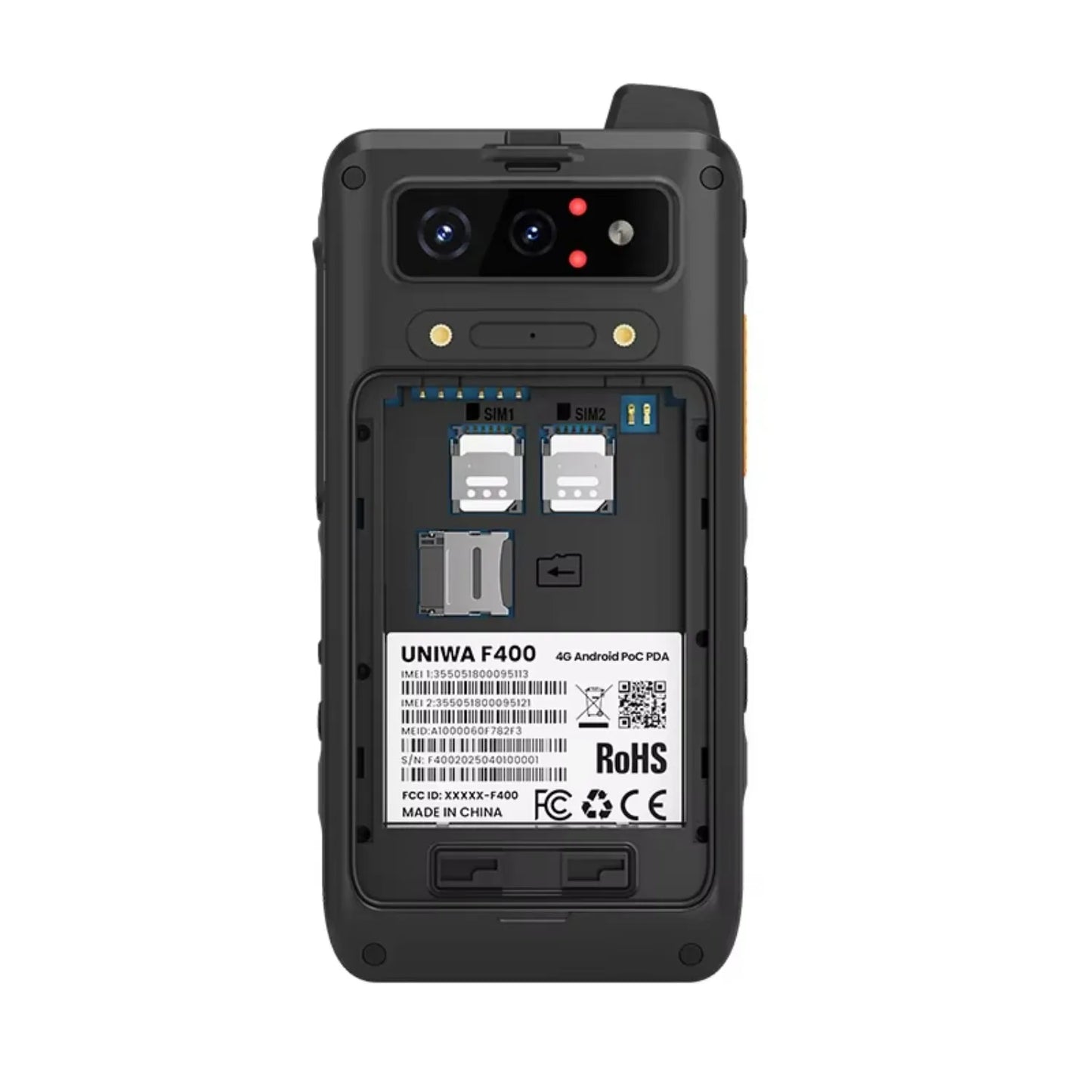 NEW Global Edition UNIWA F400 4G Zello Walkie Talkie Smartphone 4" Android15 5.0MP 13MP 4GB+64GB 4350mAh 15W PoC Radio SOS NFC