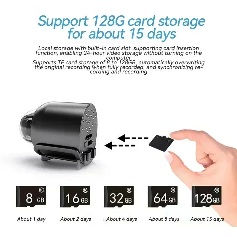 X5 1080P Mini Wireless Surveillance Camera Night Vision Lightweight Clear Portable Motion Detection Premium Quality NEW 2026