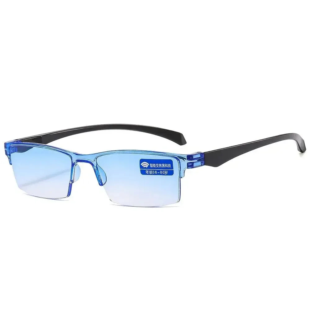 New Smart Automatic Zoom Reading Glasses Rimless Ultralight Anti Blue-ray Radiation Protection Spectacle Computer Goggles Unisex