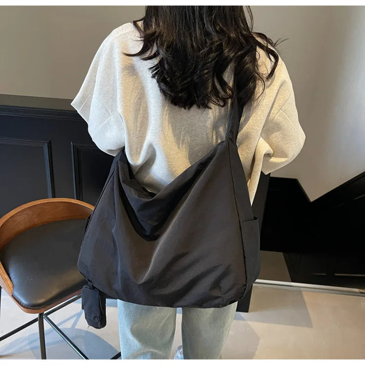 Women's Handbag Large Women Shoulder Shopper Bag Canvas Luxury Designer Cloth Tote Bags for Woman Big Female Daily Commuter City