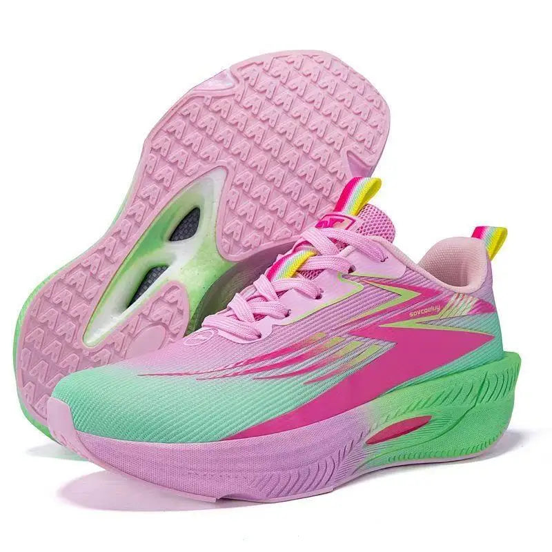 Men Running Shoes Carbon Board Air Cushion Marathon Sneakers Breathable Lightweight Women's Comfortable Speciality Sports Shoes