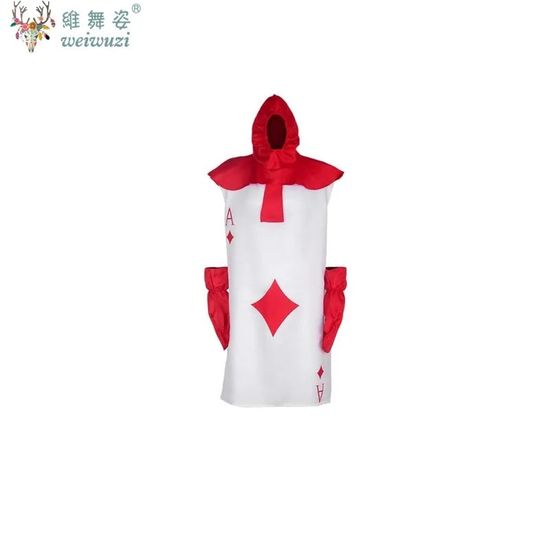 Halloween Costume Tale Playing Cards Cosplay Costume Funny Festival Interesting Stage Perfermance Fancy Clothing Carnival Happy