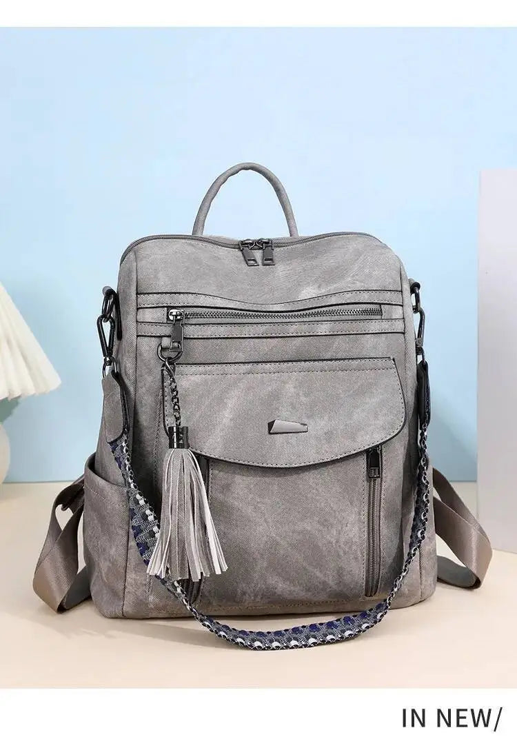 Hot Sale Luxury Women's Backpack Multifunctional Layers Double Shoulder Bags Luxury Good Quality  Spring Trend PU Women's Bag