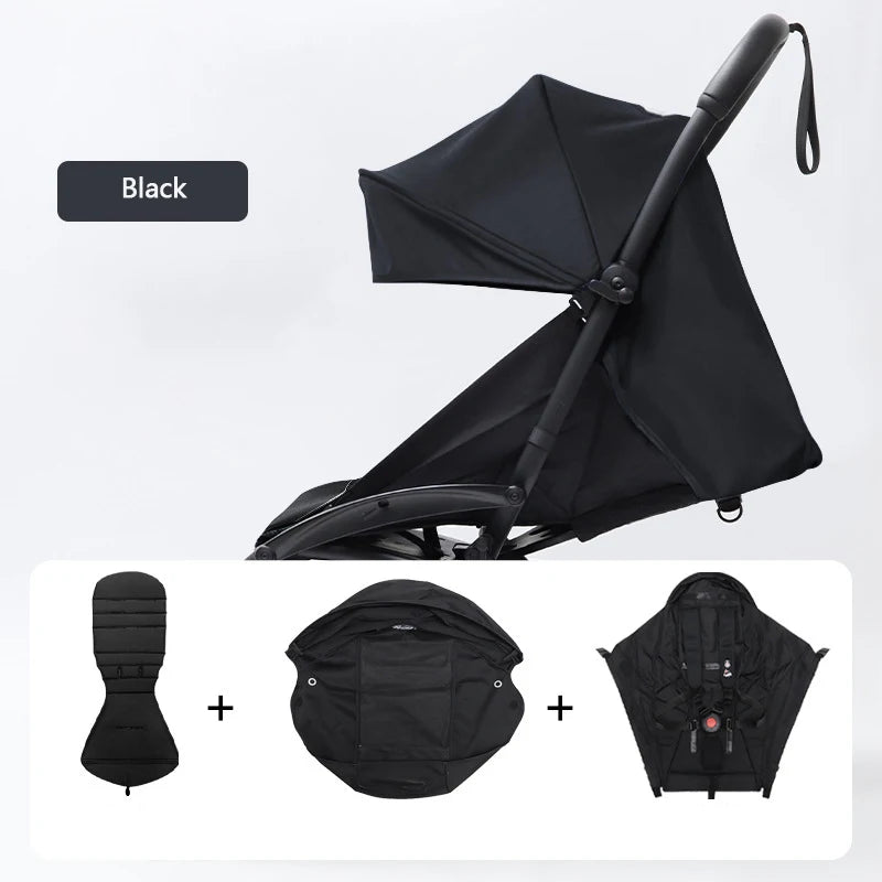 3Pcs /Set 175° Strollers Accessories Sunshade Covers Seat Cushion With Breathable Mesh Canopy Seat Liner Fit YOYO+/YOYO2/YOYA