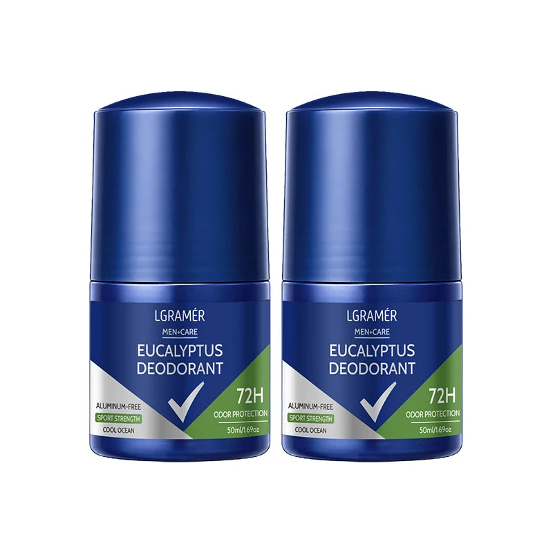 Men's Care Eucalyptus Deodorant Cool Ocean Scent Deodorant Stick Effective Anti Perspirant Control Sweat Smell Fresh Body Care