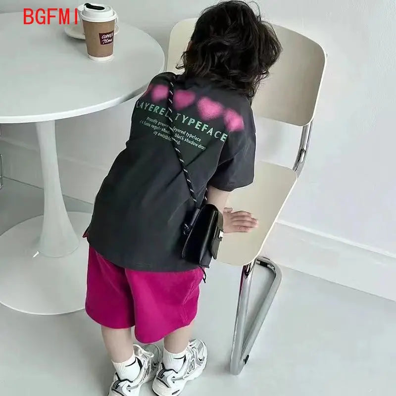 Baby Summer Clothes Boy Sports Sets Kids Loungewear Fashion Outfits Children T-shirts+Shorts 2Pcs Short Sleeves Top Pants Suits