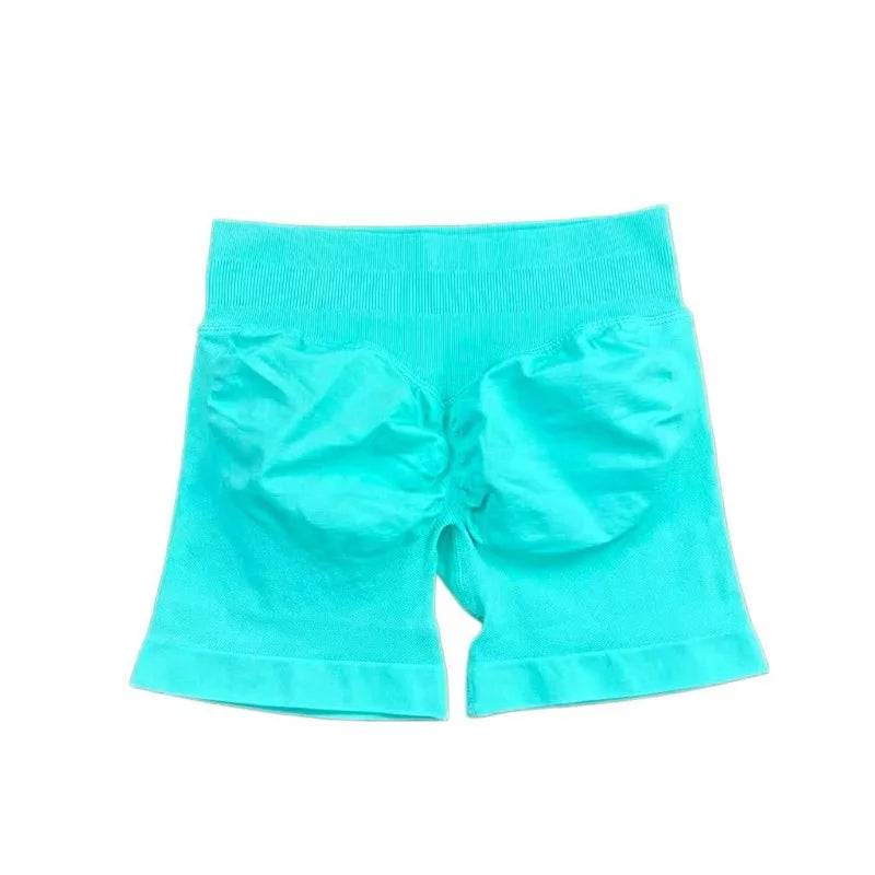 HISTELLO Sports Shorts 4.5‘’ High Waist Women Yoga Workout Shorts Seamless Leggings Stretch Fitness Sweatpants Gym Short