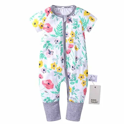0-3years Baby Rompers Newborn Clothes Short Sleeve Infant Printing Pajamas Cotton Soft Boys Girls Jumpsuit Costume Body Suit
