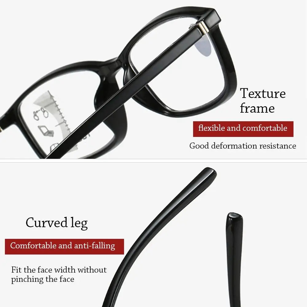 Retro Progressive Multi-Focus Reading Glasses For Men Women Anti-blue Light Near Far Presbyopia Eyeglasses