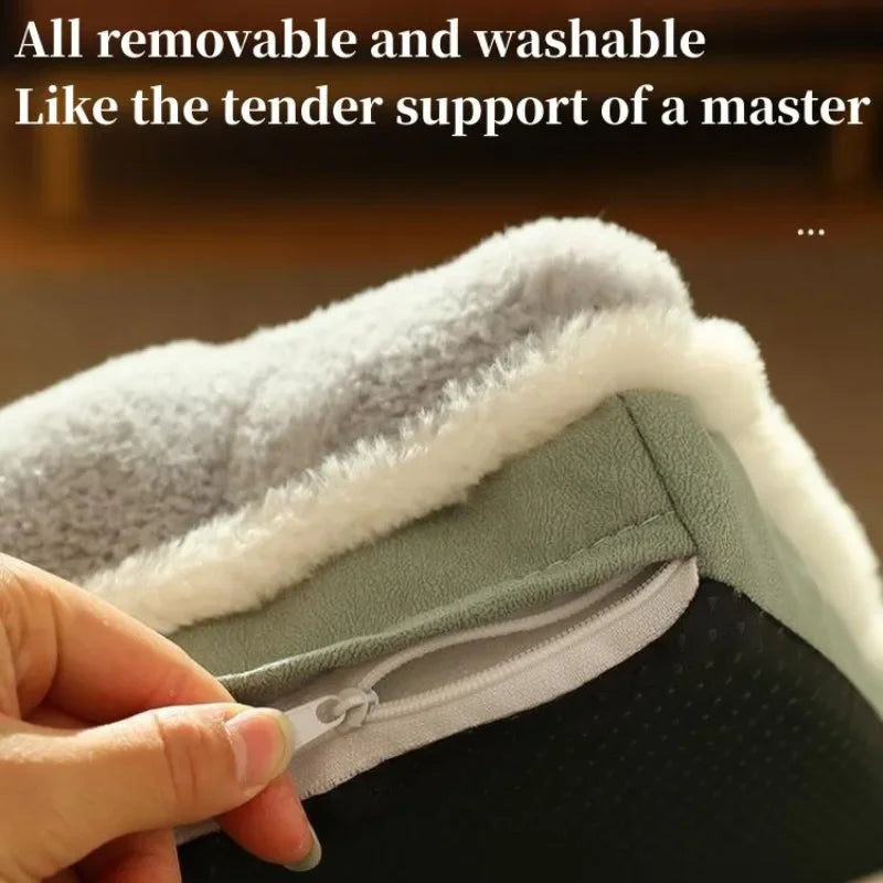 Pet Dog Bed Washable Winter Dog Mat Removable Protect Cervical Spine Thickened Dog House Indoor For Small Medium Large Dogs Bed