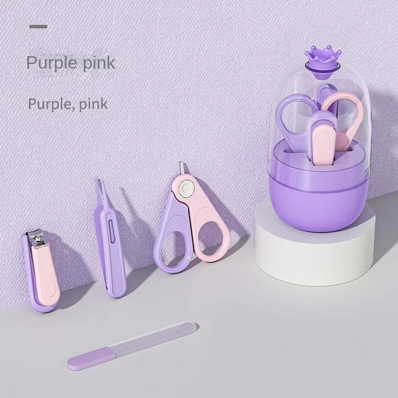 Baby Nail Clippers Newborn Baby Nail Clippers Set Children's Nail Care Supplies Anti-pinch Nail Clippers