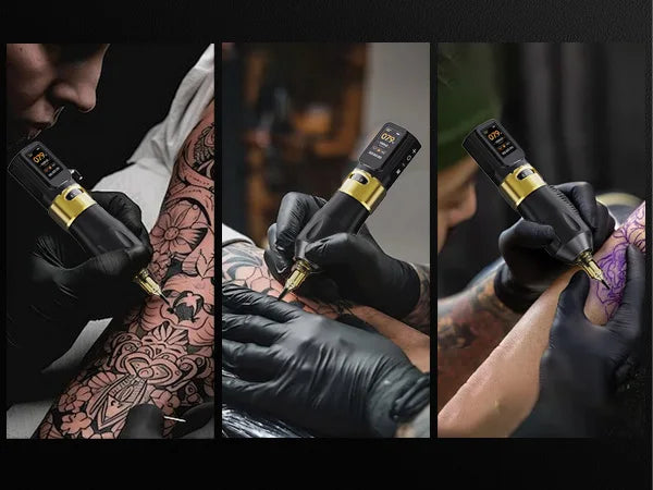 Elf PRO Wireless Tattoo Pen Machin 1700mAh Battery 2.4-4.2mm Adjustable Stroke Display Charge Tattoo Gun Permanent Makeup