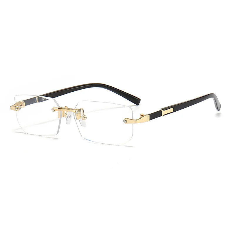 1PCS/2PCS/3PCS Rimless Sunglasses Rectangle Fashion Popular Women Men Shades Small Sun Glasses For Female Male Traveling Oculos