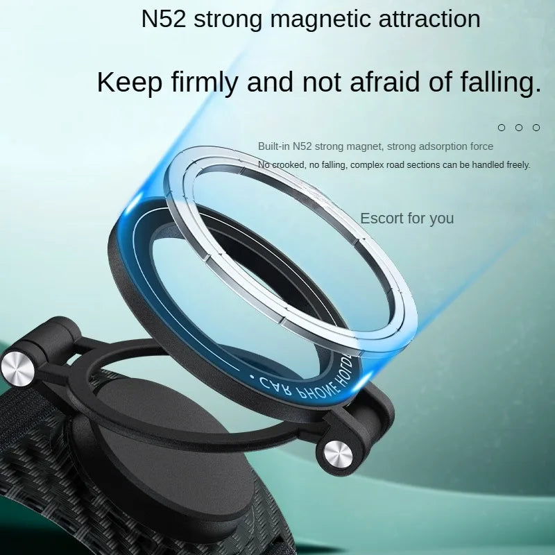 2026 NEW Magnetic Phone Holder for Live Streaming, 360° Rotatable Foldable Phone Stand with Wrist & Arm Strap, Universal Mobile