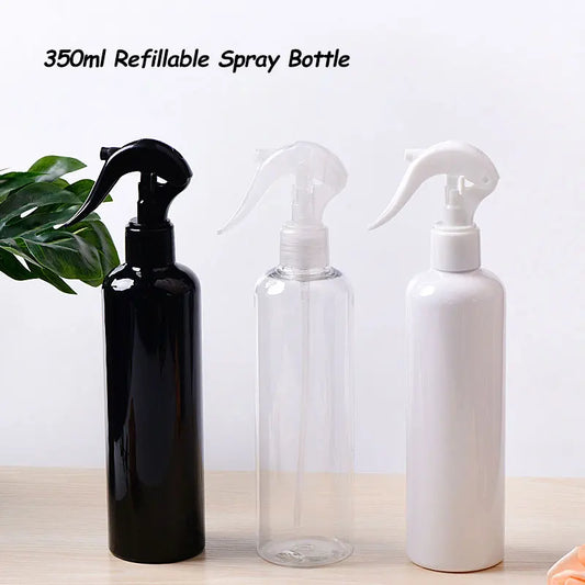 350ml Black White Refillable Mist Spray Bottle Portable Water Sprayer Professional Hairdressing Tool for Salon Hair Styling