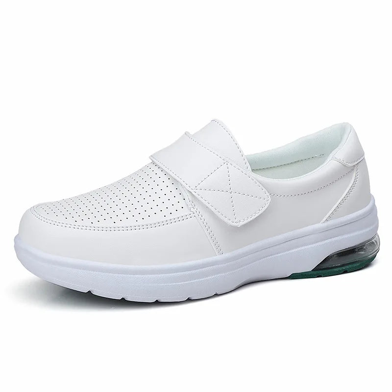 2022 New Comfortable Soft White Flat Shoes Air Casual Sneakers Shoes for Women Non-slip Breathable Women Loafers Zapatos Mujer