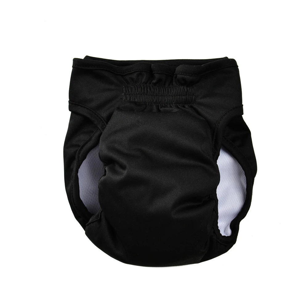 3pcs Female Dog Diapers Washable Reusable Puppy Nappies Physiological Pants Adjustable Pet Sanitary Panties Short for Girl Dogs
