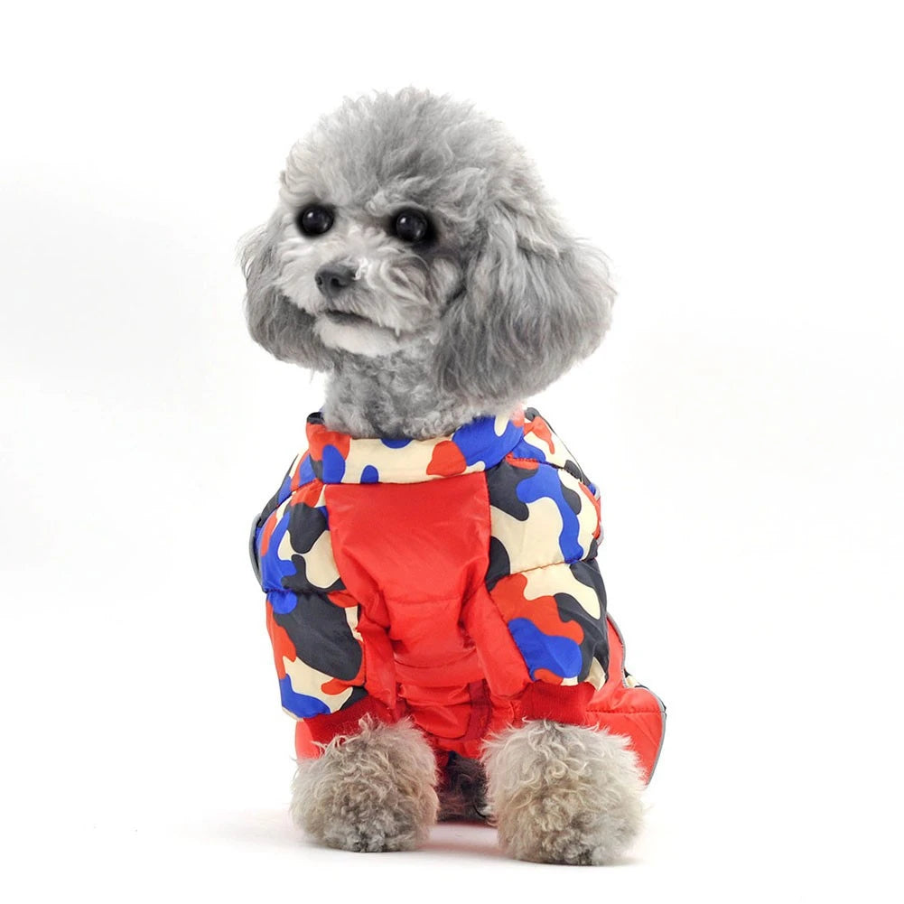 Winter Dog Coat Warm Waterproof Puppy Down Jacket Lightweight Outdoor Windproof Snowsuit Cold Weather Apparel for Small Dogs