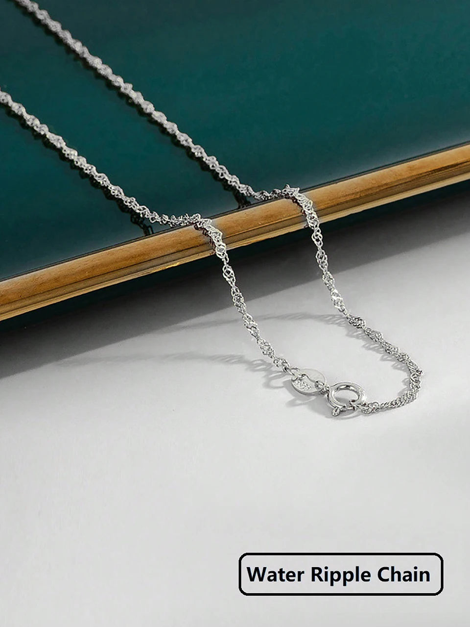 GRA 40cm 45cm Minimalist Female Necklace for Women on Neck Real 925 Sterling Silver Chain Necklaces Girls Fashion Fine Jewelry