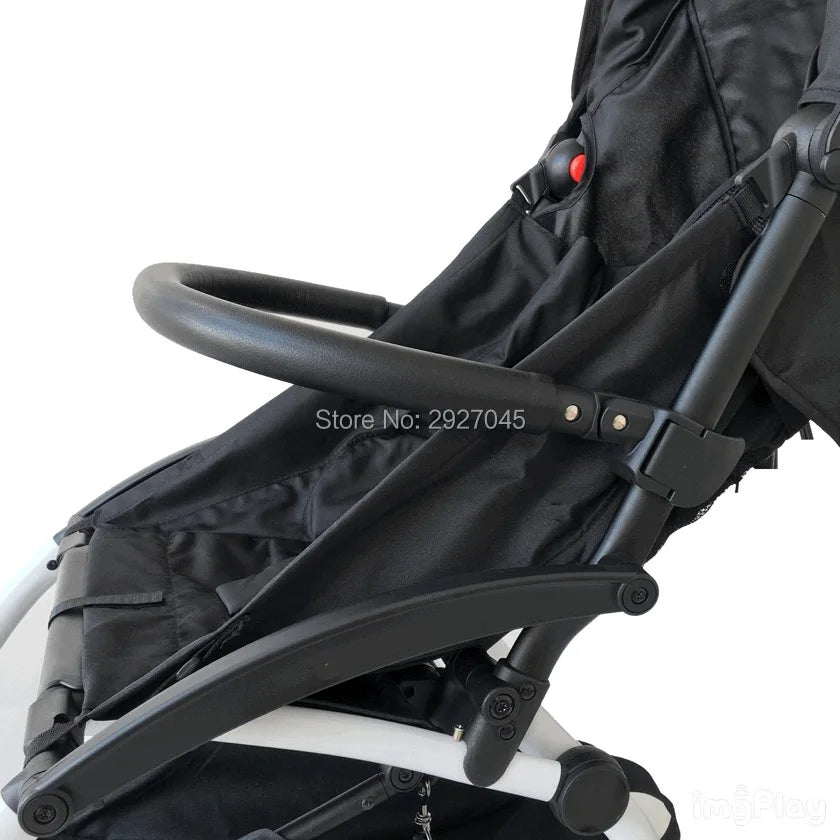 MomTan® Baby Stroller Accessories Armrest PU Leather Bumper Bar Handrail Extend Footboard Compatible with Babyzen YOYO 2 YOYO 3