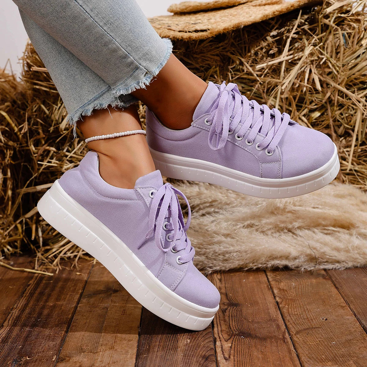 Women Sneakers 2025 New Fashion Casual Shoes Femme Summer Designer Sneakers Women Lace Up Platform Tennis Sport Shoes Female