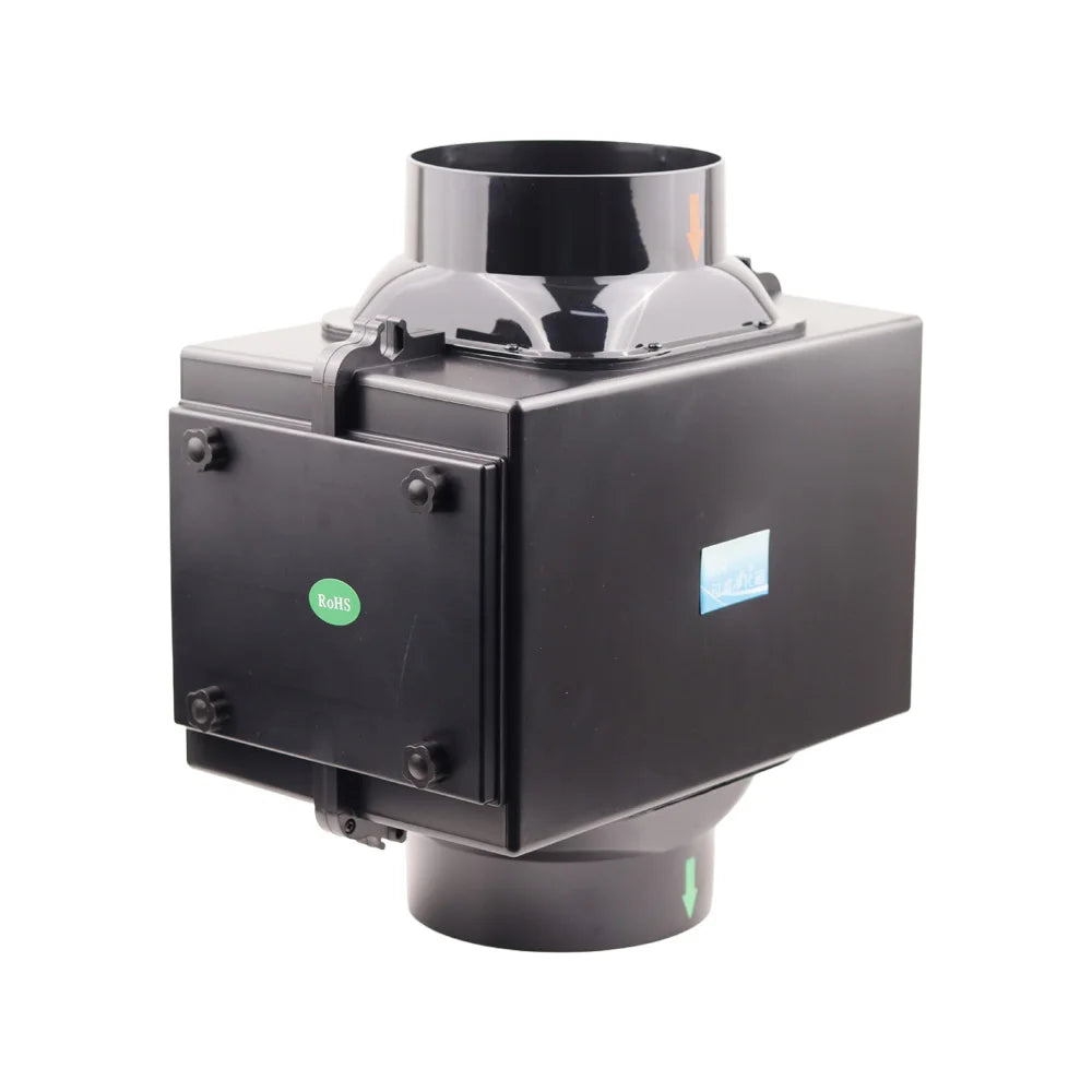 3 Layers Purification Filter Box with Hepa and Carbon Filter For Ventilation System HVAC System Heating And Cooling Ventilation