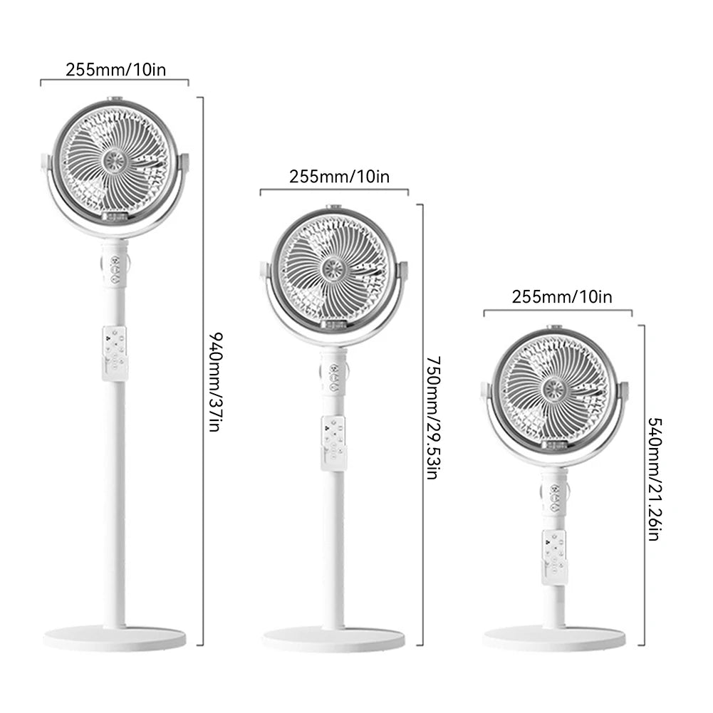 3 In 1 Smart Remote Control Humidifier Floor Fan,Multifunctional Oscillating Standing Desktop Circulating Fan,4 Speed Adjustable