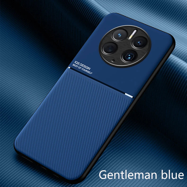 For Huawei Mate 50 Pro Case Car Magnetic Leather Cover Soft Frame Funda On For Mate 50 Pro Mate50 Pro Phone Cases Capa